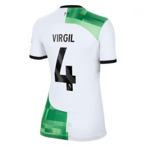 Liverpool Virgil van Dijk #4 Replica Away Stadium Shirt for Women 2023-24 Short Sleeve